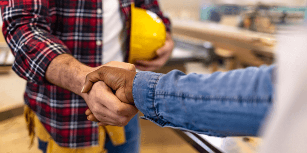 contractor handshake how to find clients and new customers