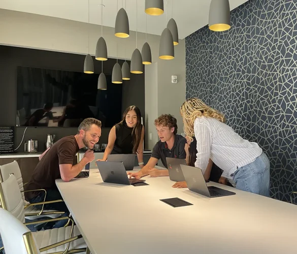 digital marketing team working on growth plan